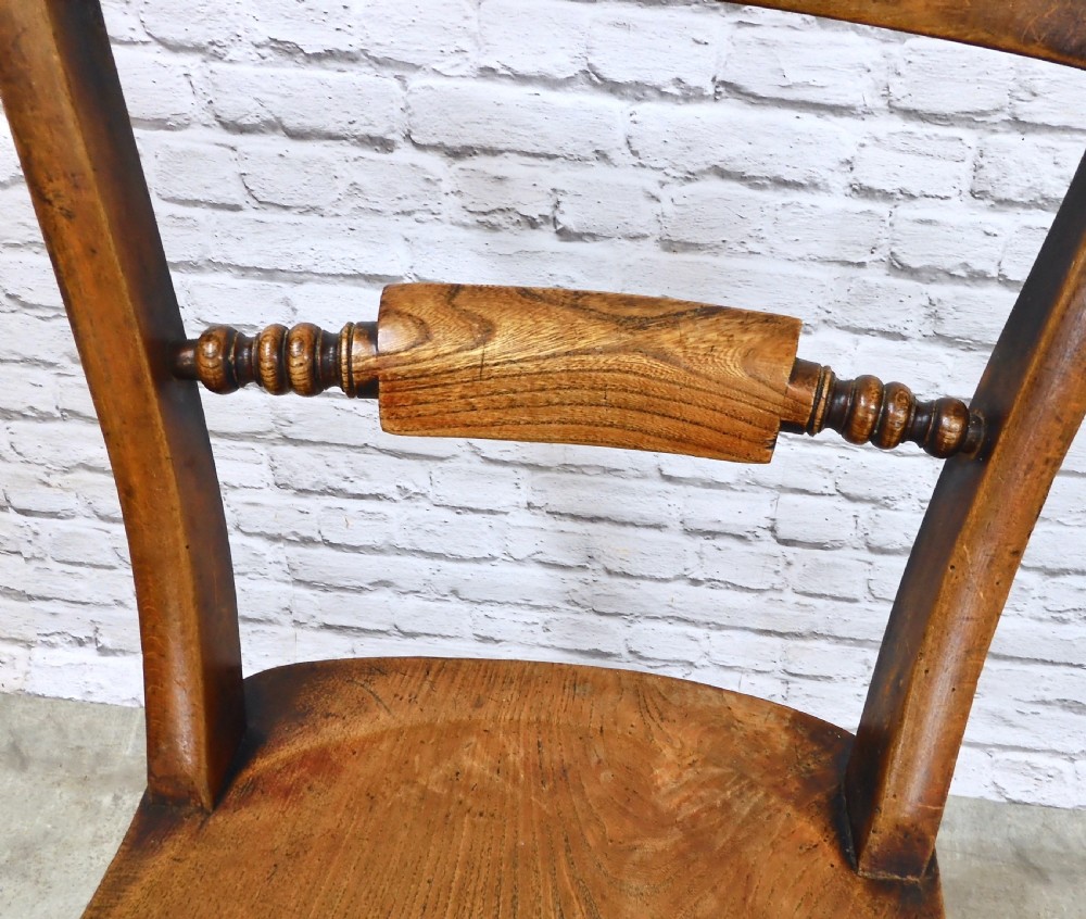 Set x6 Windsor Farmhouse Kitchen Chairs View VI