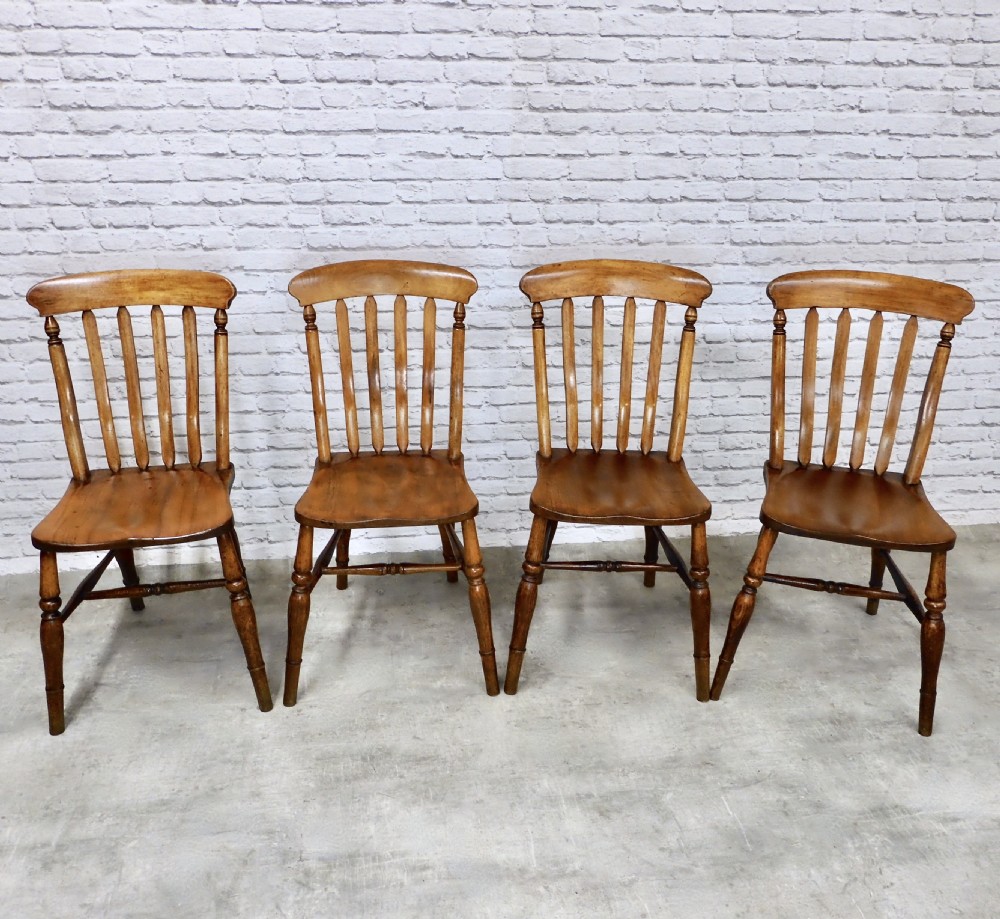 Set 4 Windsor Farmhouse Kitchen Dining Chairs View II