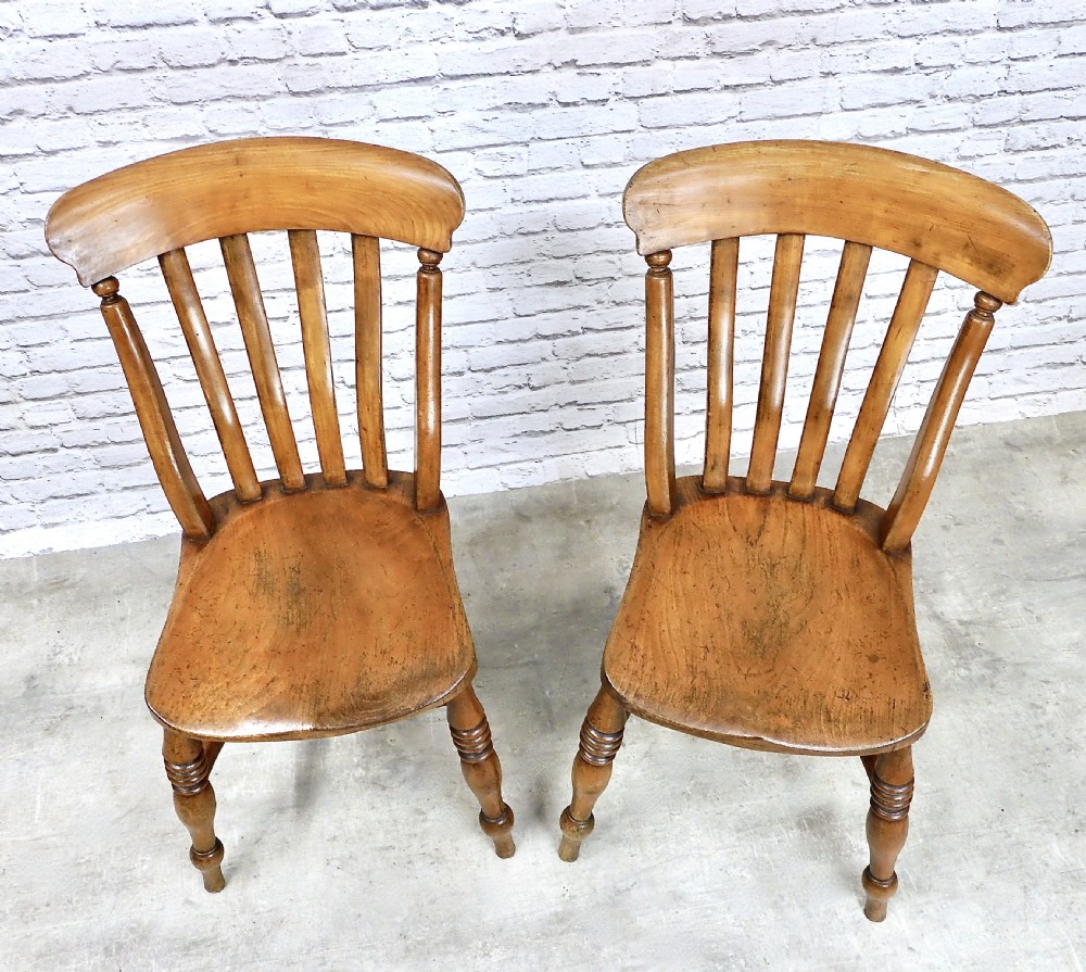 Pr (2) Windsor Kitchen Chairs View III