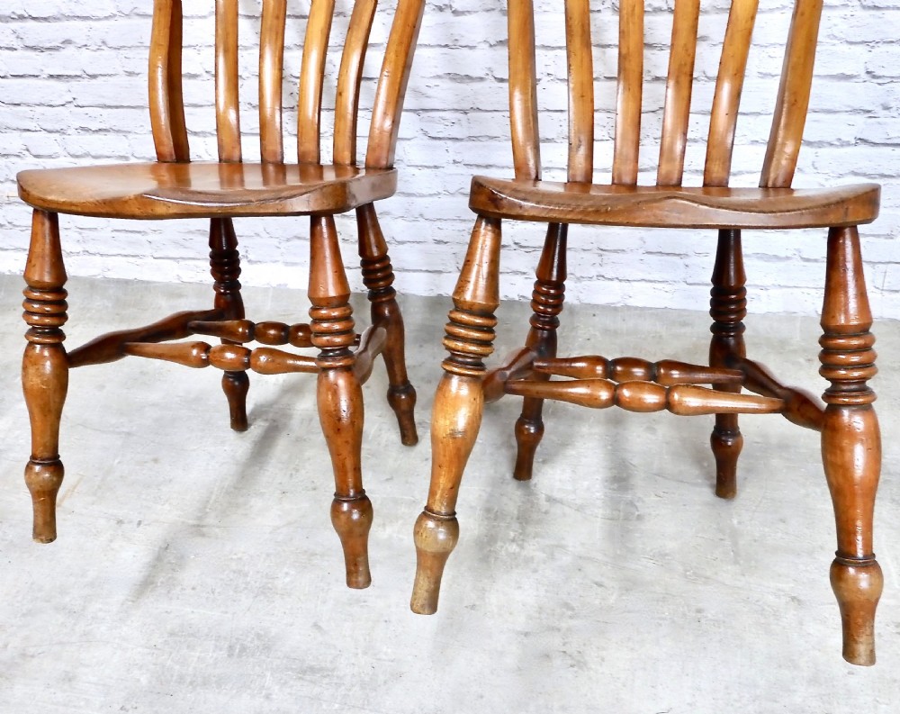 Pr (2) Windsor Kitchen Chairs View VII