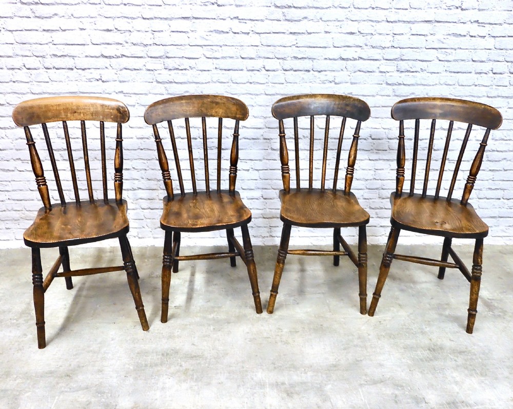 Set (4) Windsor Kitchen Dining Chairs View II