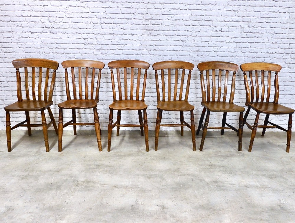 Windsor Farmhouse Kitchen Dining Chairs (6) View IV