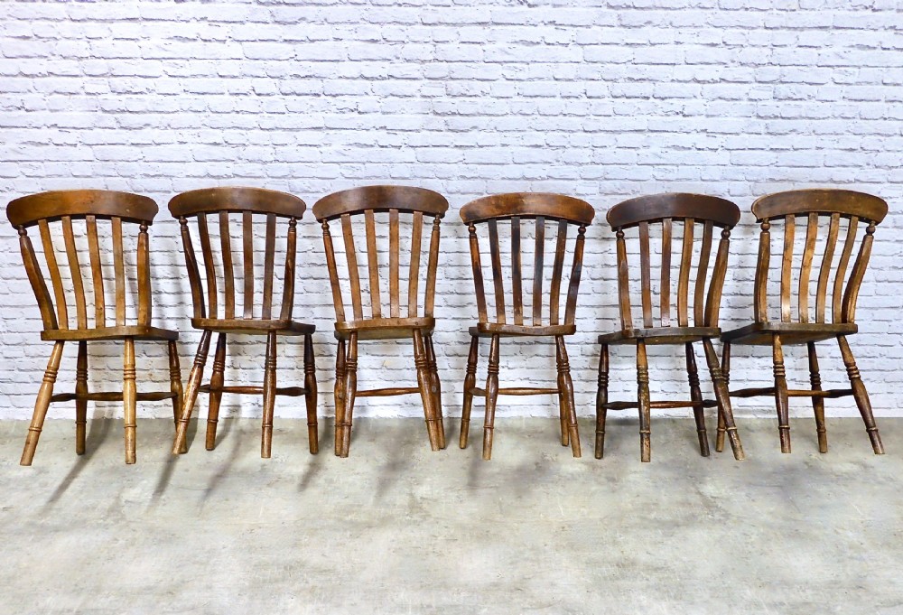 Windsor Farmhouse Kitchen Dining Chairs (6) View VII