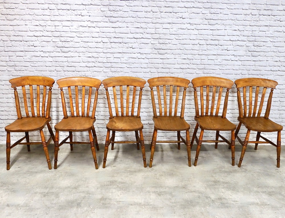 Farmhouse Country Kitchen Dining Chair Set (6) View III