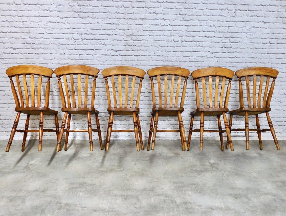Farmhouse Country Kitchen Dining Chair Set (6) View VI