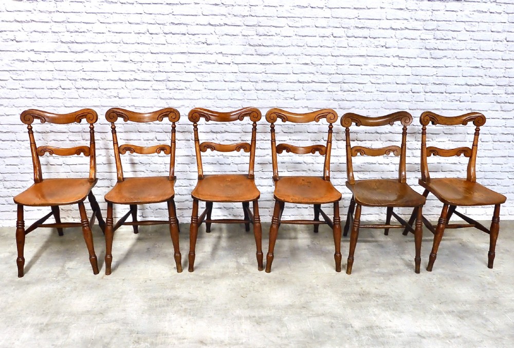 Windsor Kitchen Dining Chairs x8 View III