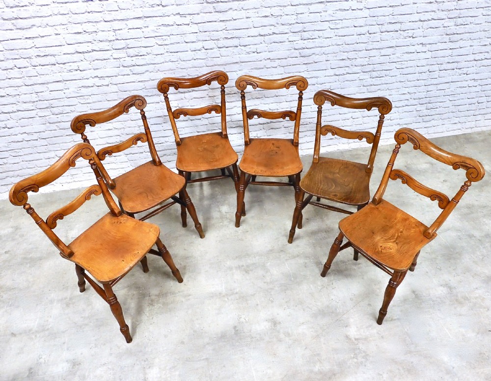 Windsor Kitchen Dining Chairs x8 View IV