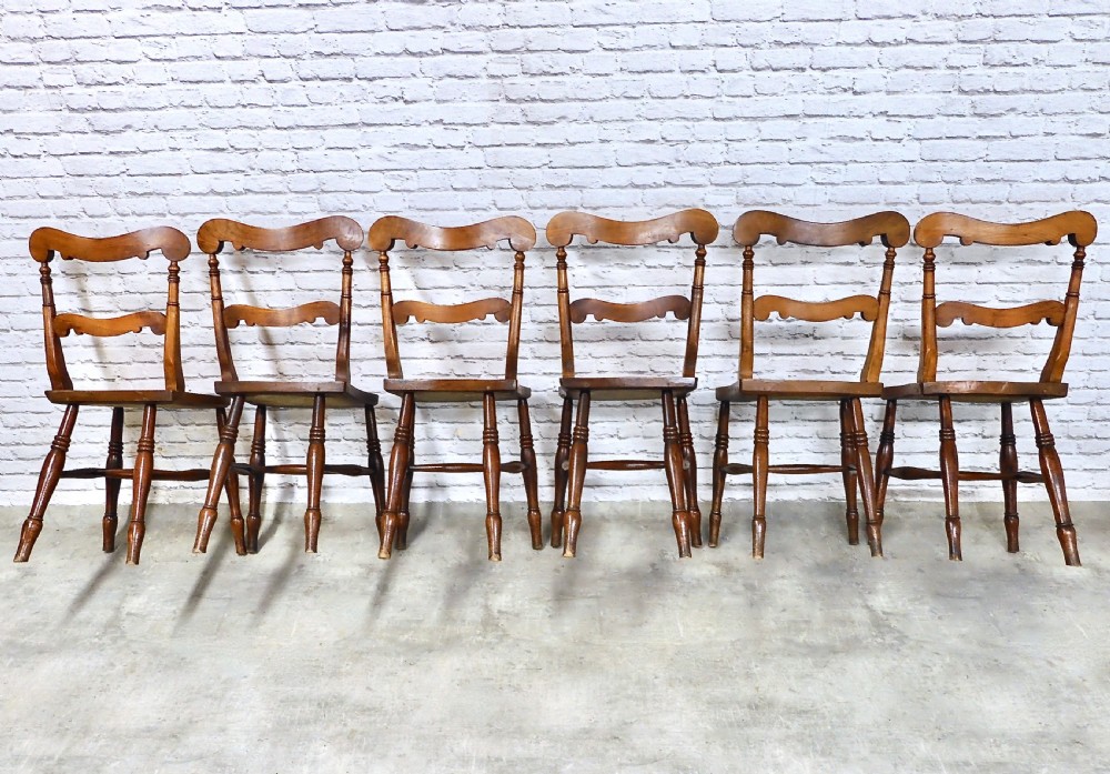 Windsor Kitchen Dining Chairs x8 View V