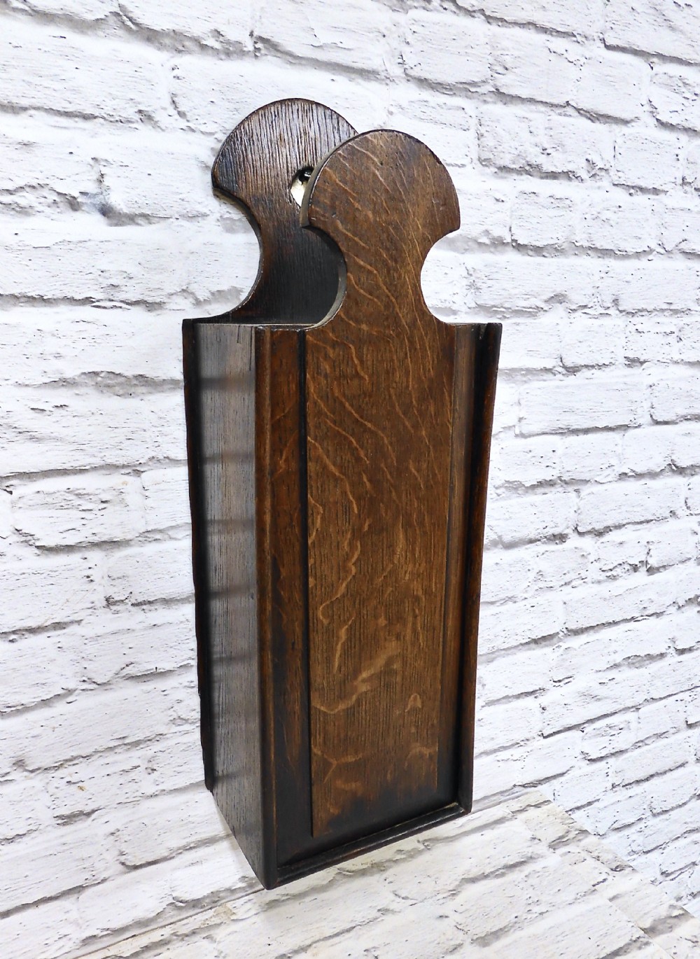 C18th Oak Candle Box