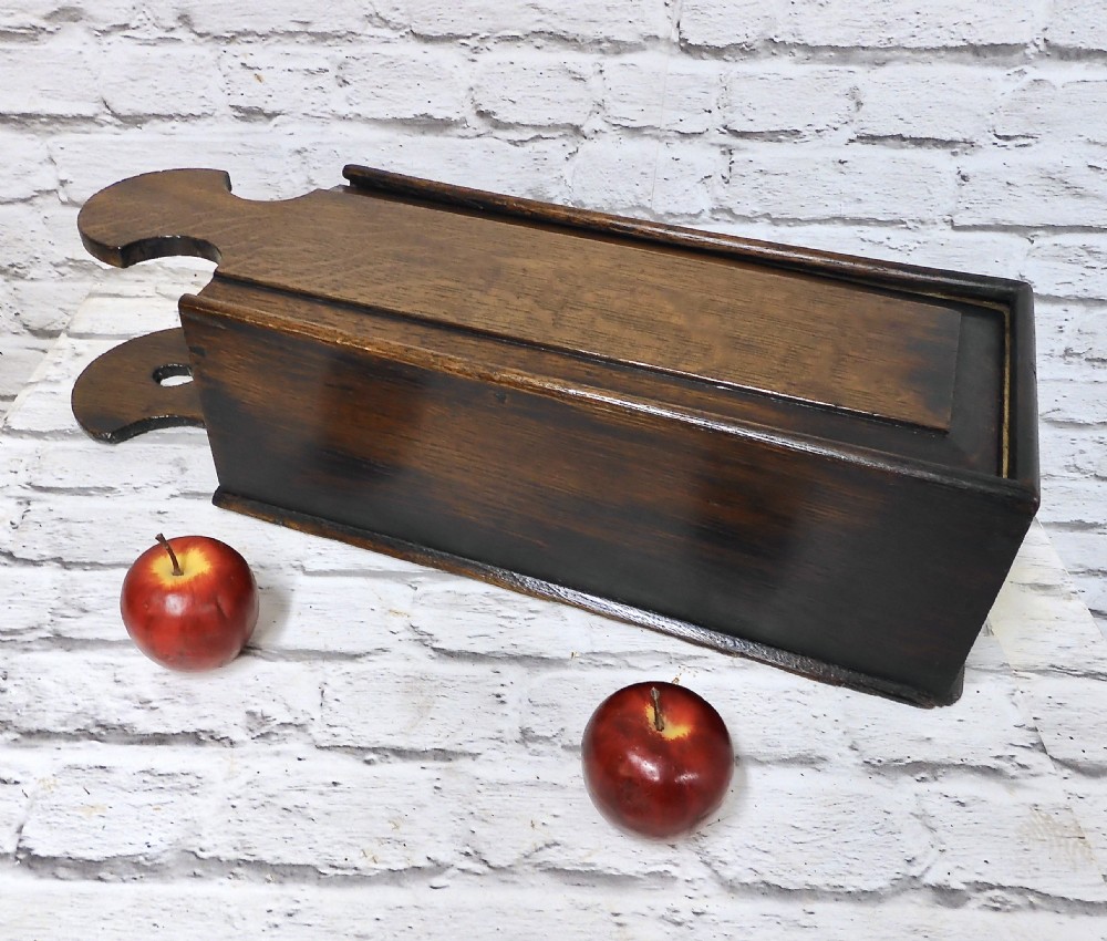 C18th Oak Candle Box View V
