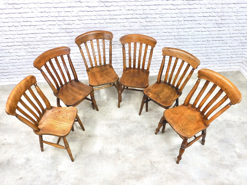 6x Windsor Kitchen Dining Chairs View IV