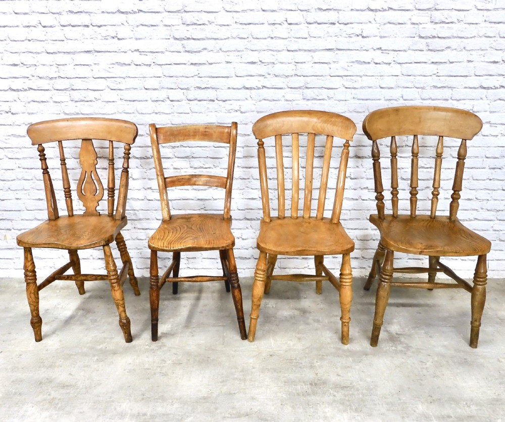 4x Windsor Kitchen Dining Chairs