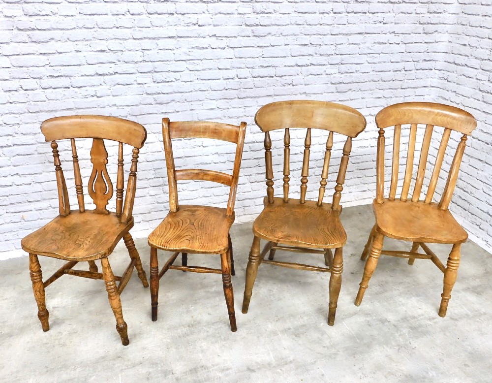4x Windsor Kitchen Dining Chairs View II