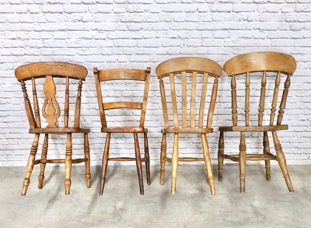 4x Windsor Kitchen Dining Chairs View IV