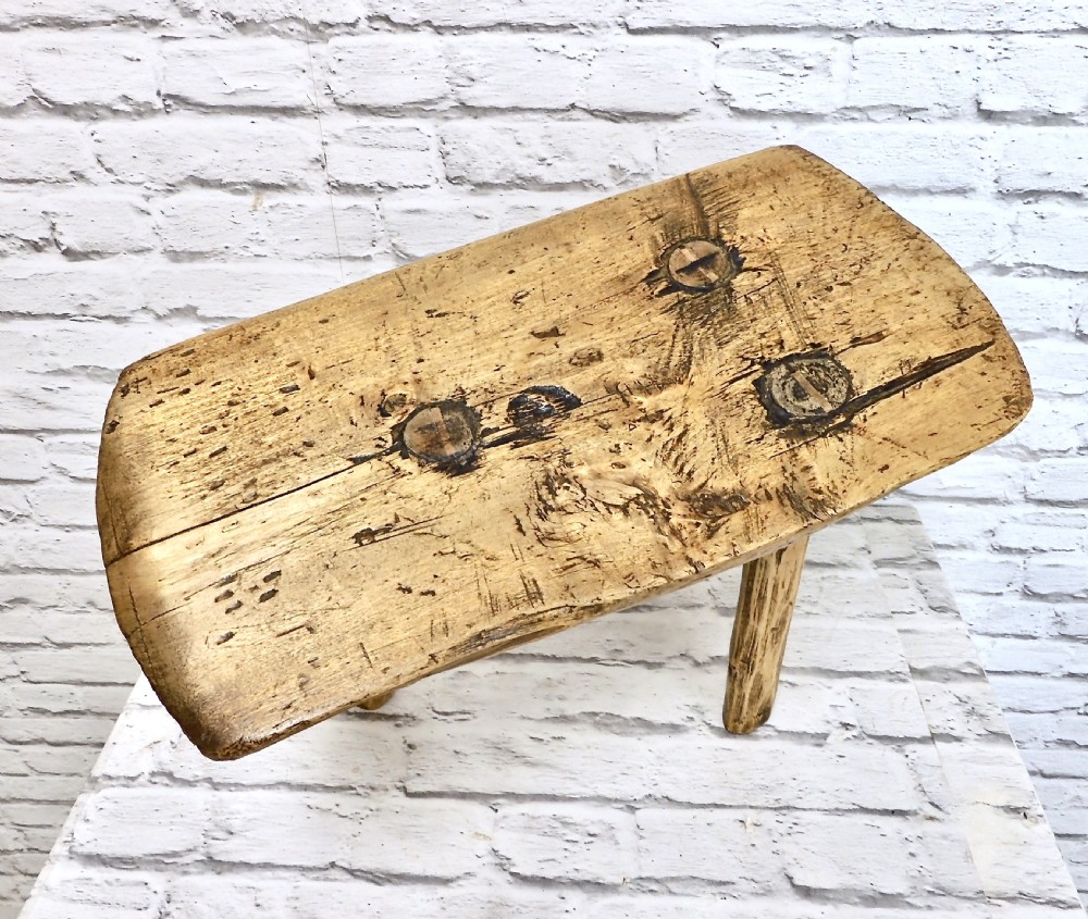 Primitive Milking Stool View III