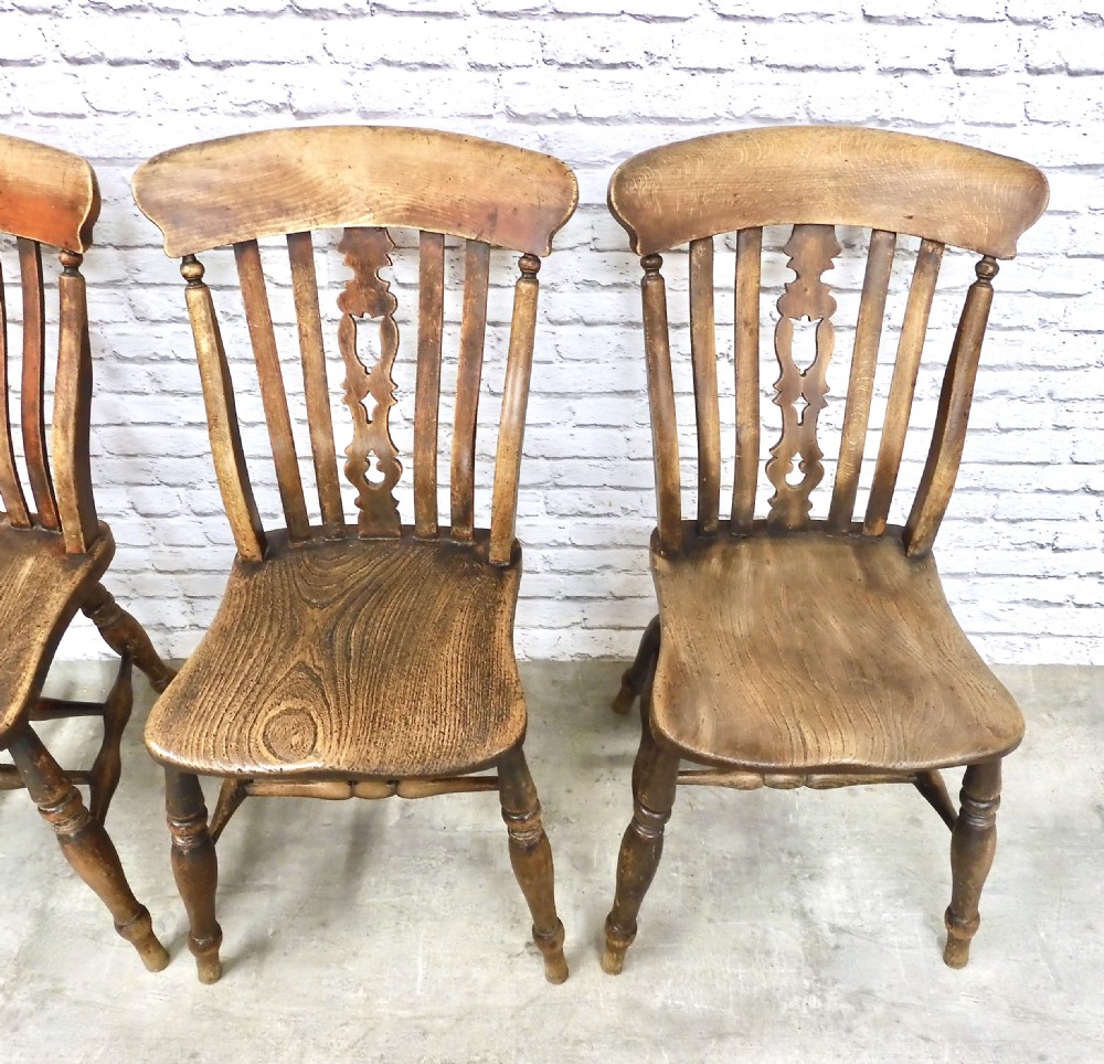 Windsor Farmhouse Kitchen Chair Set (4) View III