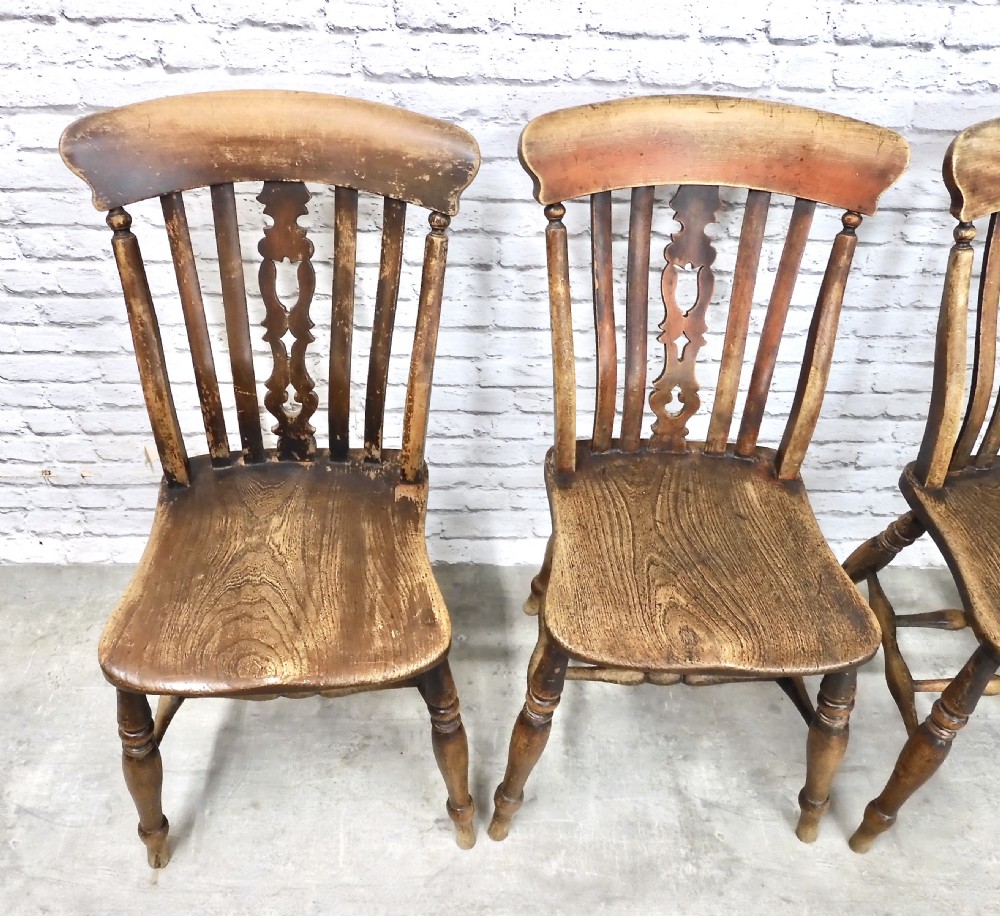 Windsor Farmhouse Kitchen Chair Set (4) View IV
