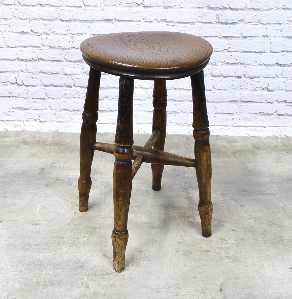 C19th Alehouse Stool