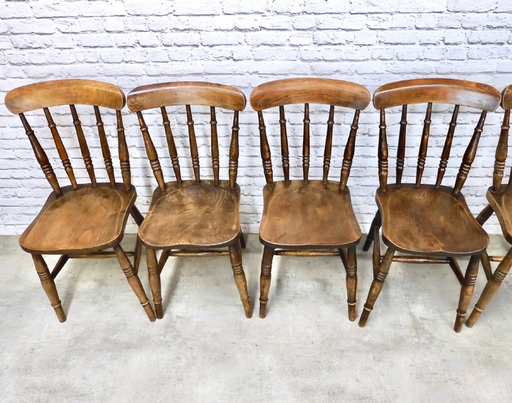 Set 8 Windsor Kitchen Dining Chairs View IV