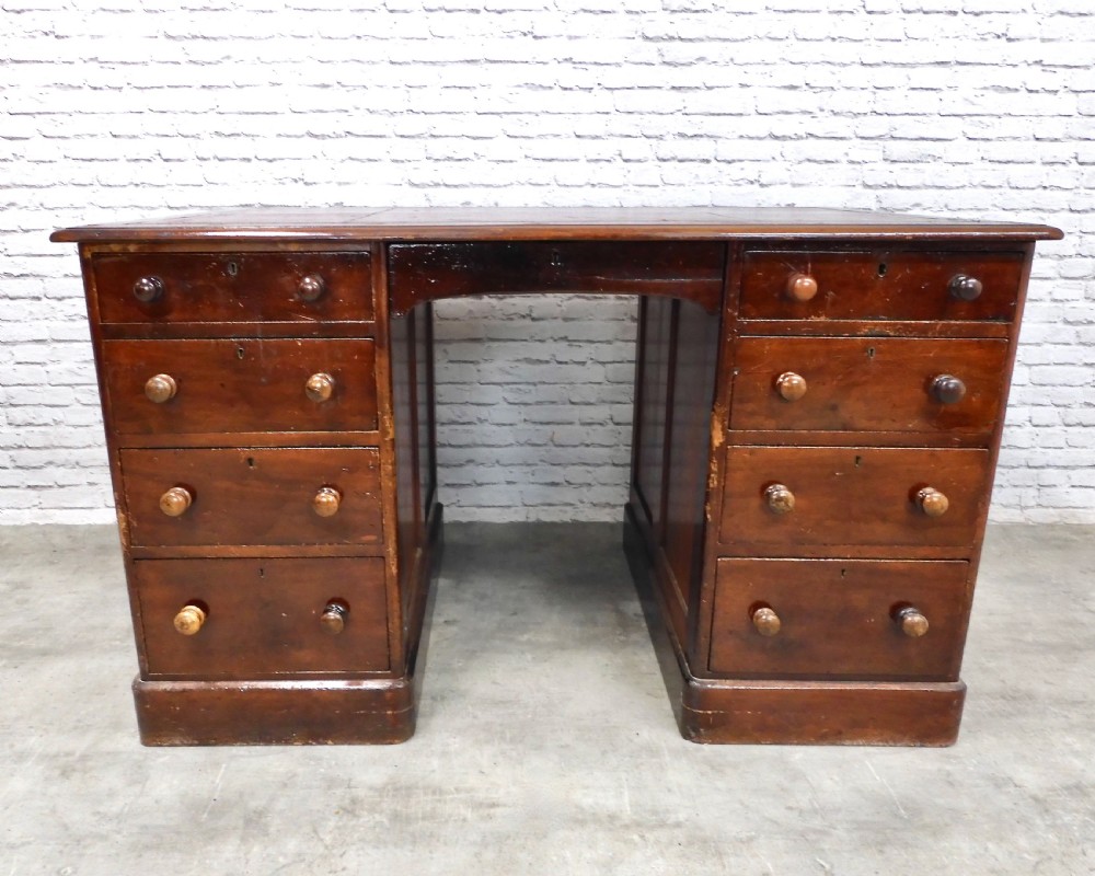 Pine Pedestal Desk View II