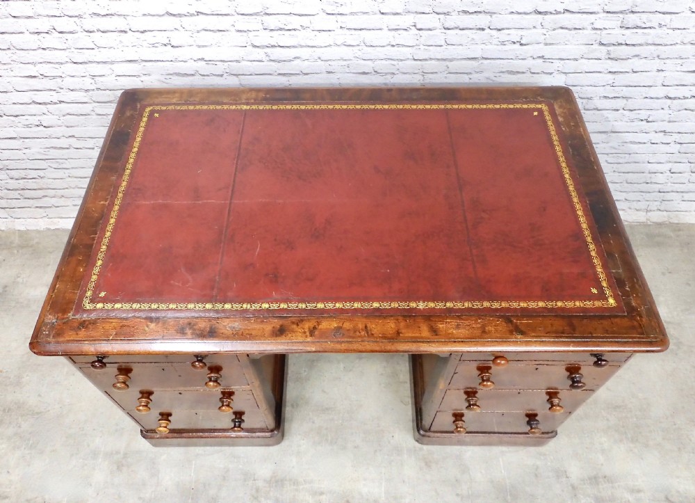 Pine Pedestal Desk View V