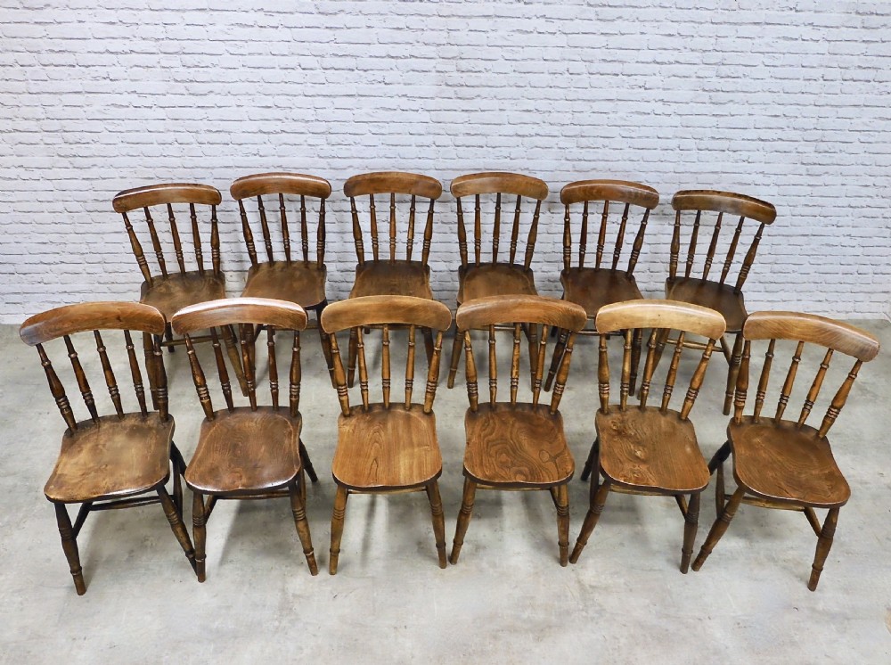 12x Farmhouse Windsor Kitchen Chairs View III