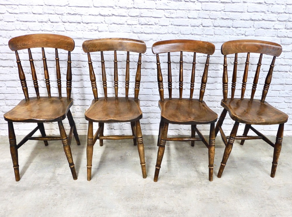 12x Farmhouse Windsor Kitchen Chairs View IV
