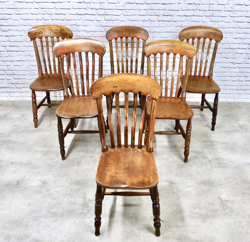 Set 6 Windsor Kitchen Dining Chairs