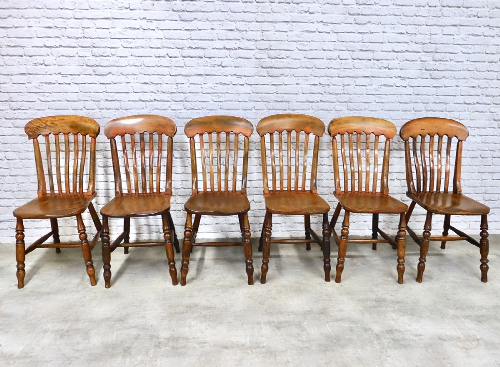 Set 6 Windsor Kitchen Dining Chairs View IV