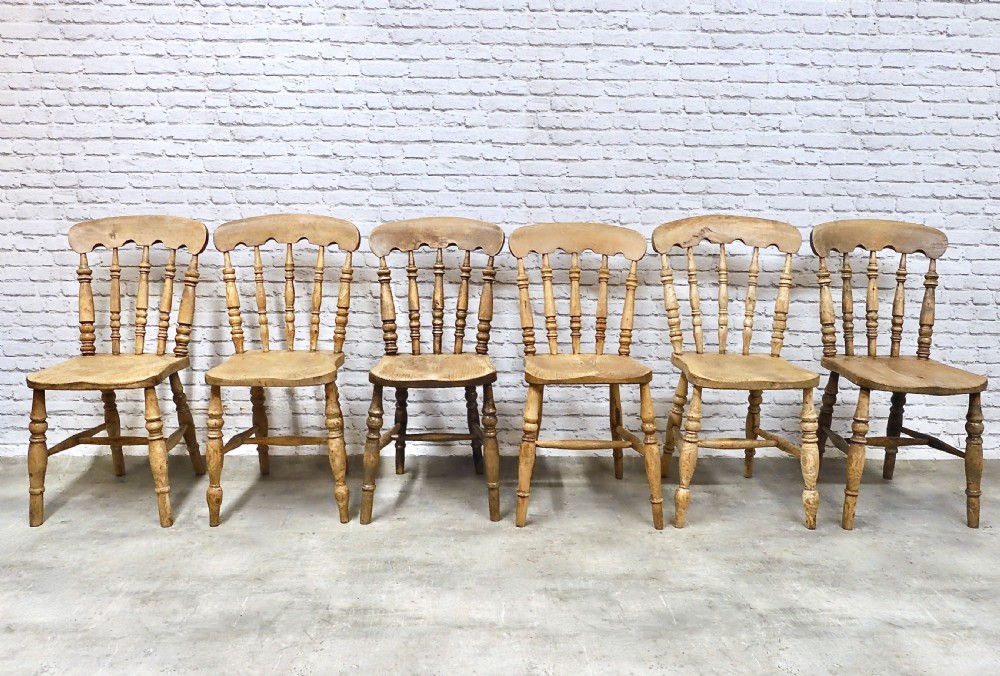 Set 6 Farmhouse Kitchen Chairs View IV