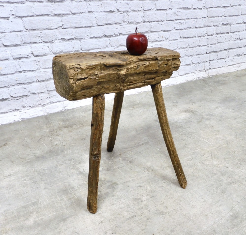 Primitive Milking Stool View II