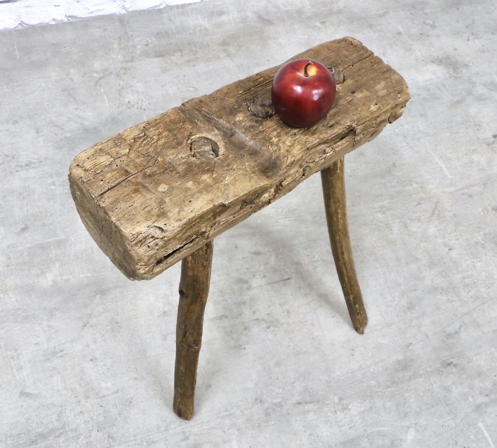 Primitive Milking Stool View V