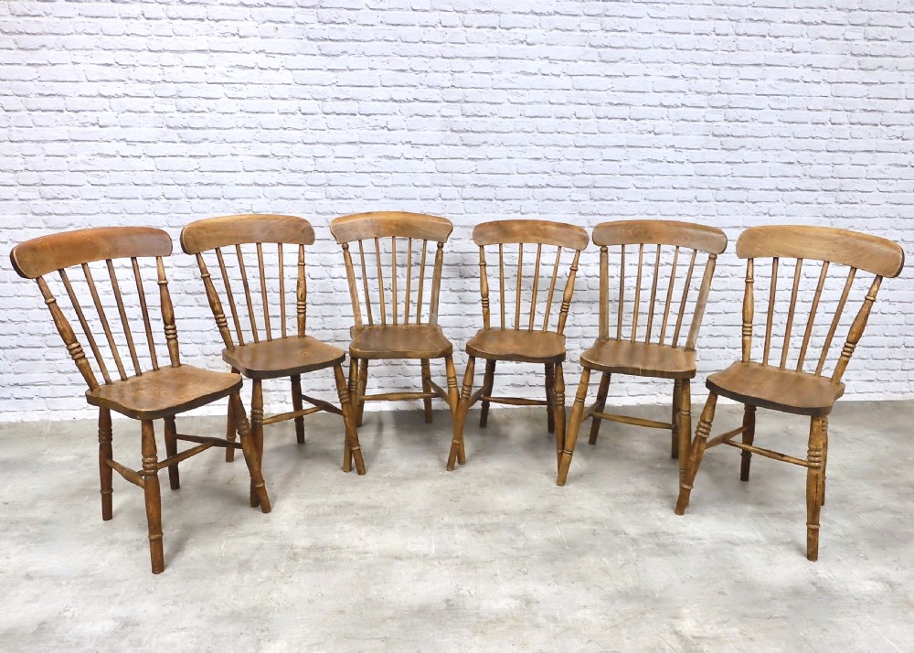 6x Windsor Country Kitchen Chairs View II