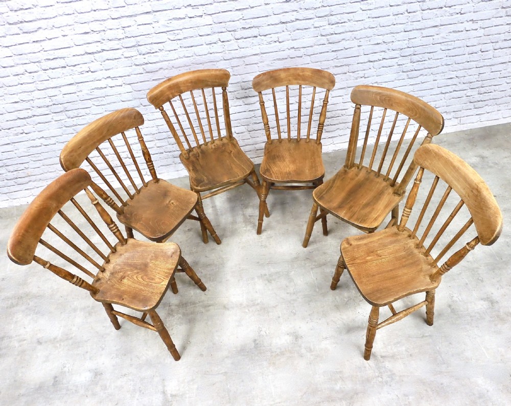6x Windsor Country Kitchen Chairs View IV