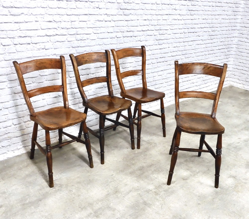 Set 4 Windsor Kitchen Dining Chairs
