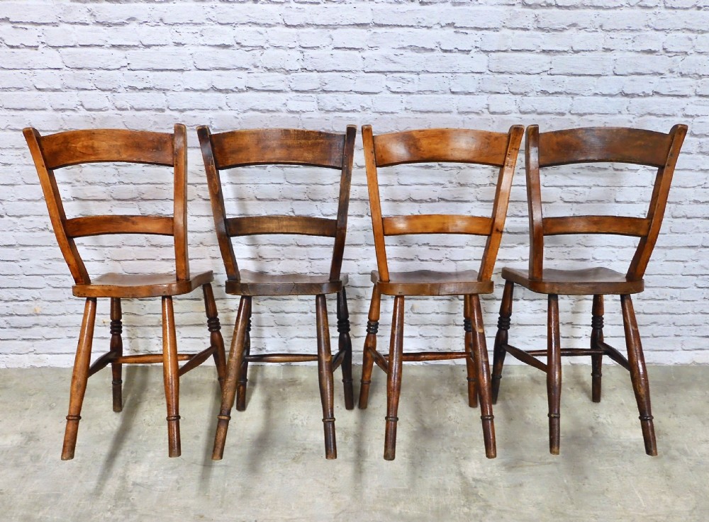 Set 4 Windsor Kitchen Dining Chairs View IV