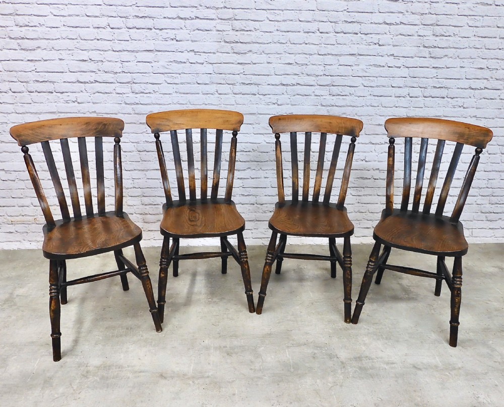 Set 4 Country Kitchen Chairs View II