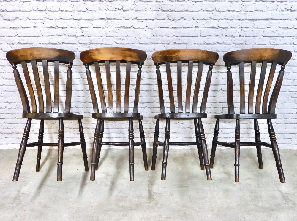 Set 4 Country Kitchen Chairs View V