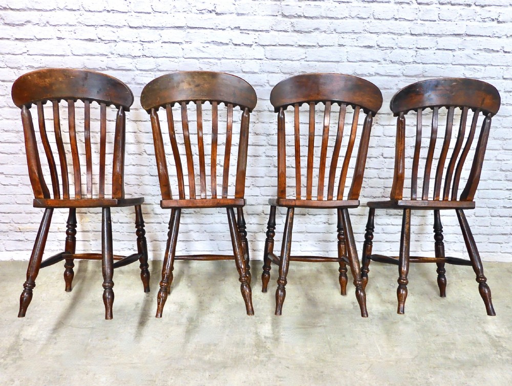 C19th Windsor Chair Set (4) View IV