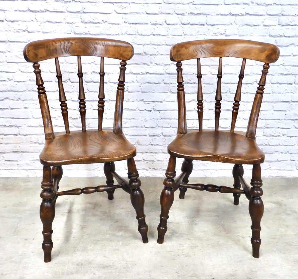 2x Windsor Farmhouse Kitchen Dining Chairs