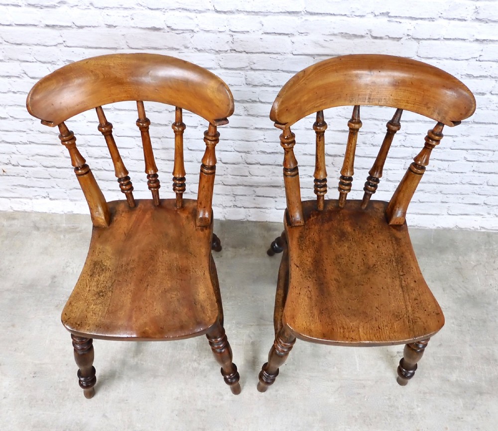 2x Windsor Farmhouse Kitchen Dining Chairs View V
