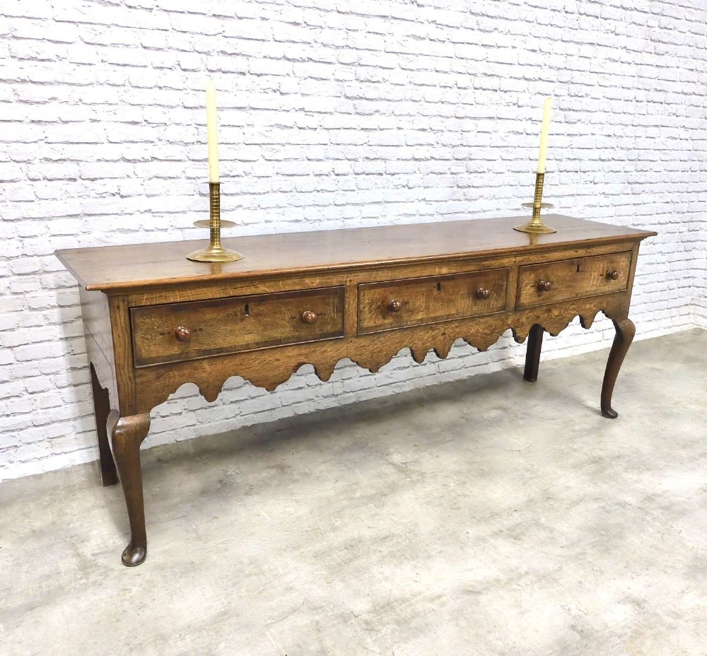 George III Oak Dresser Base