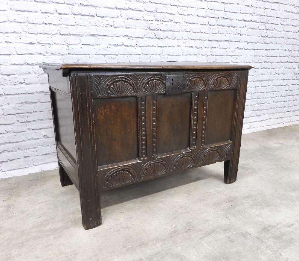 C18th Oak Coffer