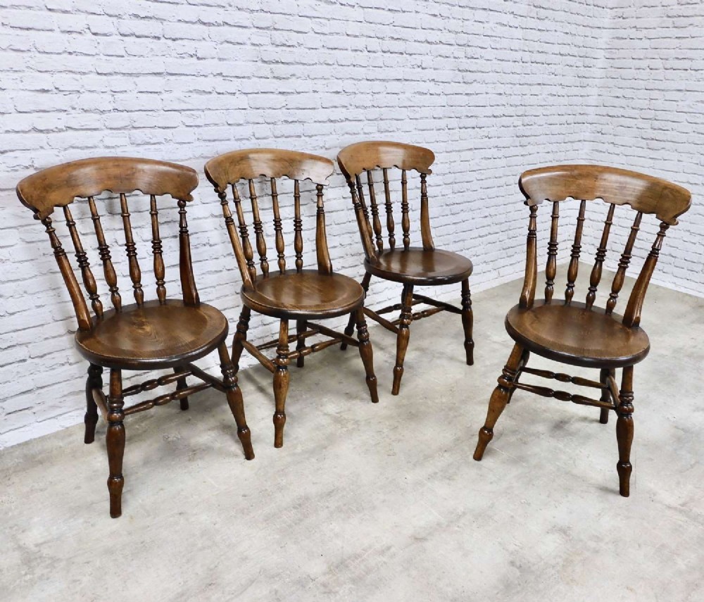 Set 4 Penny Seat Windsor Kitchen Dining Chairs