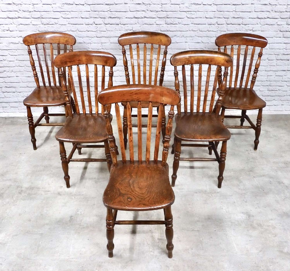 Windsor Kitchen Dining Chairs x6