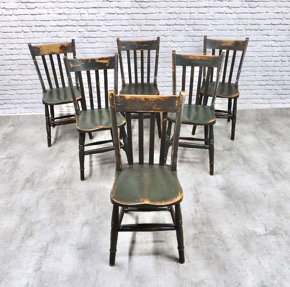 Set 6 Farmhouse Kitchen Chairs