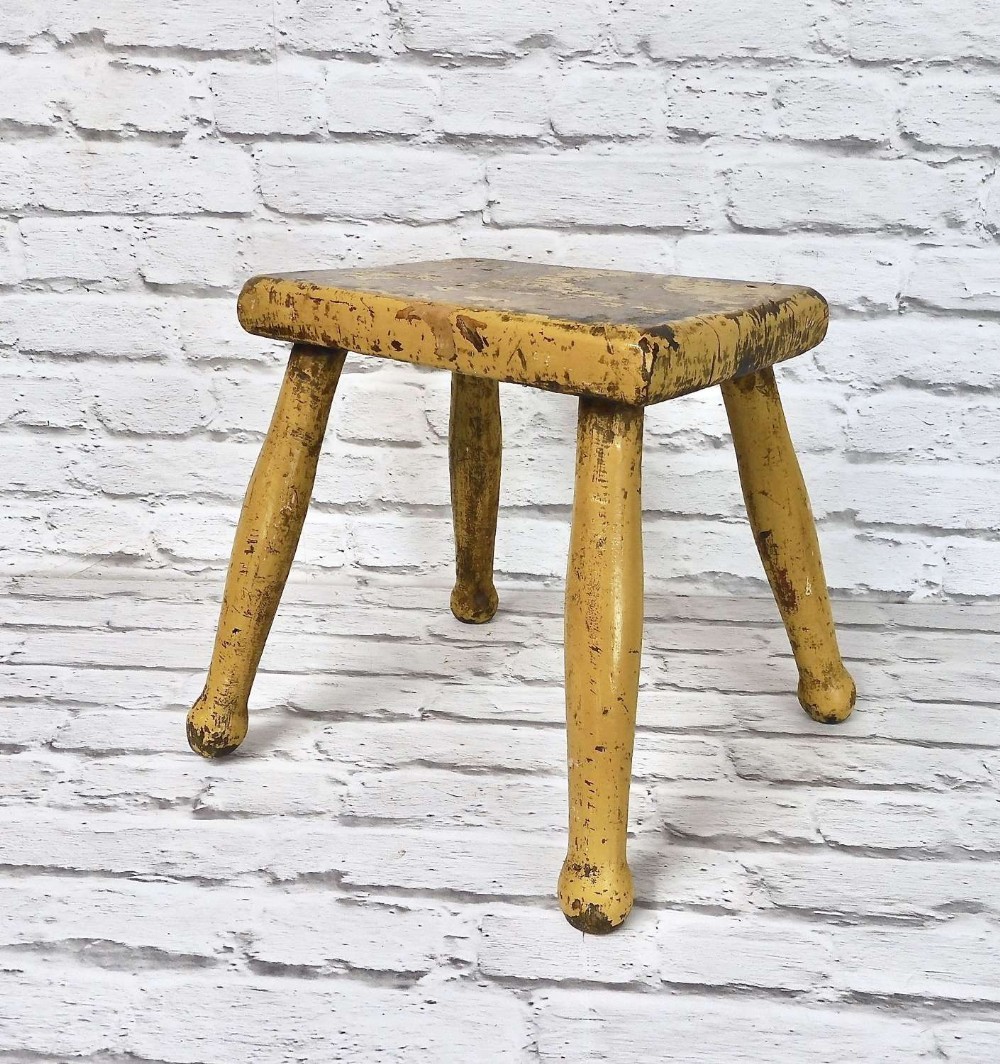 Painted Hearth Stool