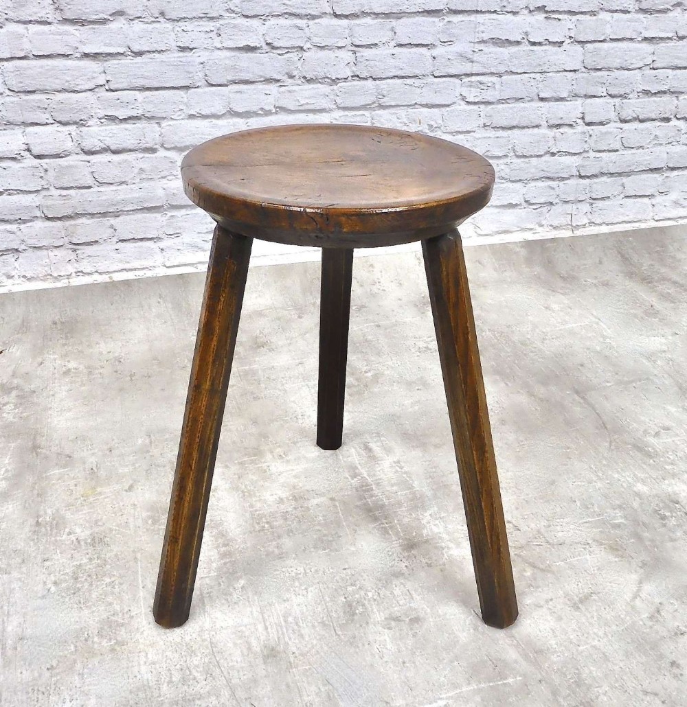 C19th Dairy Stool