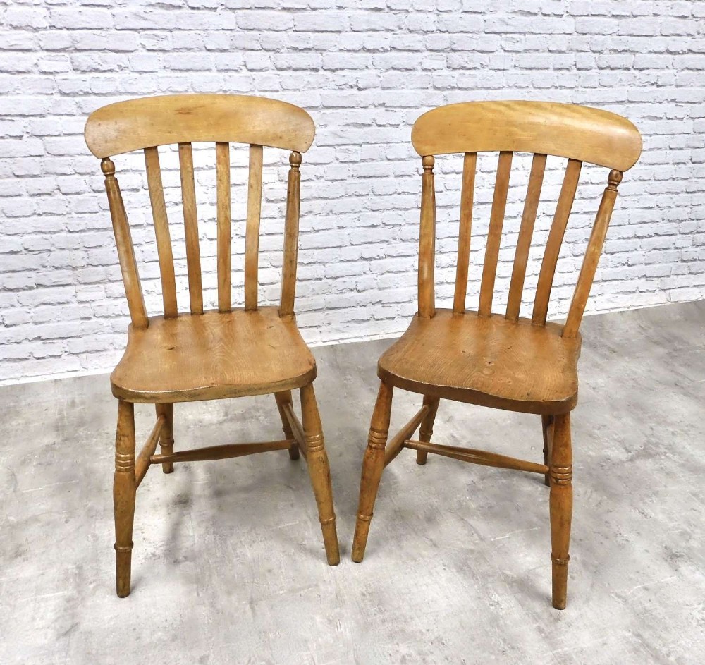 Pr Windsor Kitchen Dining Chairs (2)