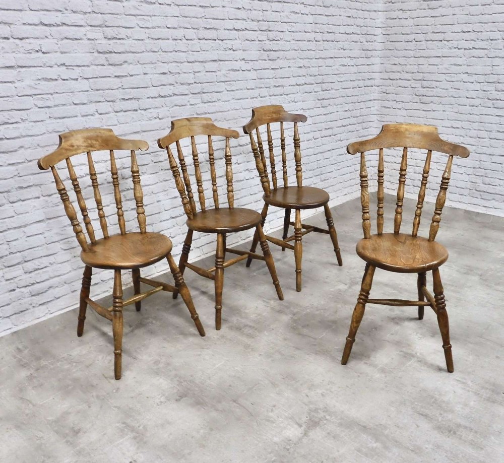 Set 4 Windsor Kitchen Dining Chairs